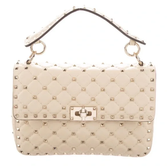 Valentino Garavani Medium Rockstud Leather HandBag - Picture 2 of 6